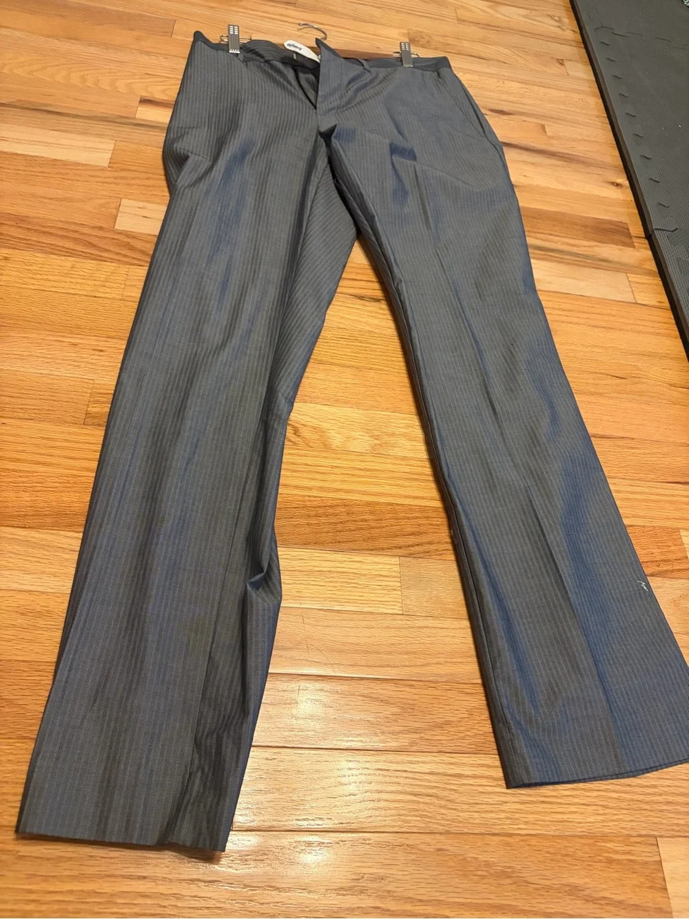 Men's J Crew Gray Pinstripe Dress Pants - Classic Straight Fit